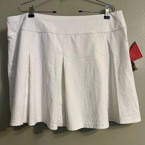 Tail Performance Womens White Pleated Skirt Golf Tennis Size XXL NWT